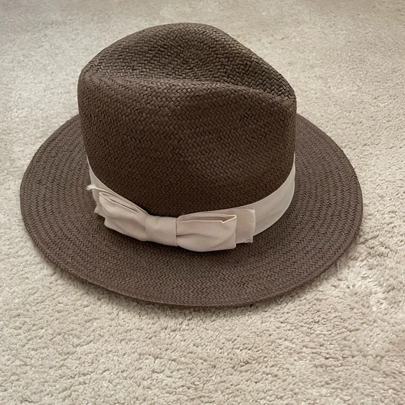 Hat Attack Charcoal hat with brown leather Band Marlow LT | Mens Leather Top Hat with LT Hat Band – American  main image 3